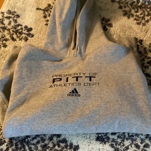 Grey Pitt Adidas Hoodie (Medium)